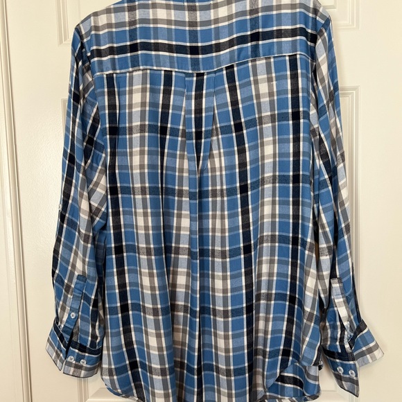 NWT LANE BRYANT PLAID FLANNEL SHIRT - Picture 2 of 6